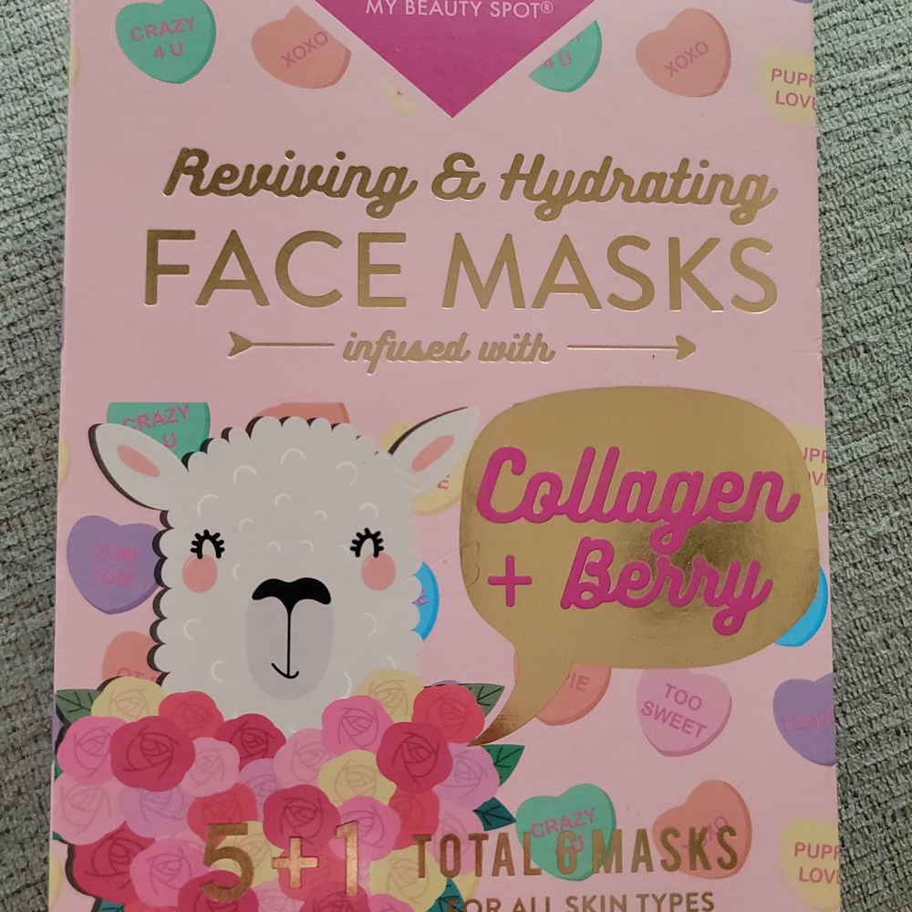 Collagen & Berry Face Masks - Pink
